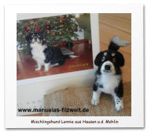 Nadelgefilzte Hunde, Mischling, Filzhund,