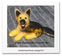 Nadelgefilzte Hunde, Mischling, Filzhund,needle felting,