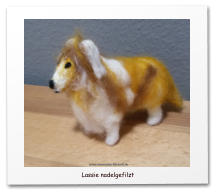 Nadelgefilzte Hunde, Mischling, Filzhund,needle felting,