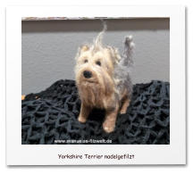 Nadelgefilzte Hunde, Mischling, Filzhund,needle felting,