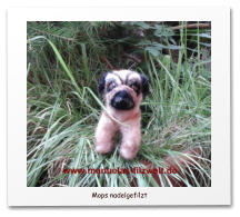 Nadelgefilzte Hunde, Mischling, Filzhund,needle felting,