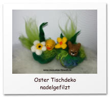 Nadelgefilzte Osterdekoration, needle felting, needle felted, Osterhasen, Osterlämmer