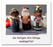 Nadelgefilzte Weihnachtsdeko,Krippefiguren, Nikolaus, Weihnachtself, Engel, Schneemann, Heilige drei Könige, needle felting, 