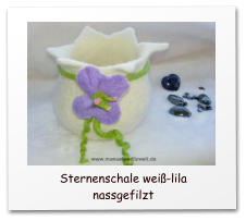 nassfilzen, wetfelted, Sternenschale, Zipfelschale, Wohnaccessoire, Pot, Filzschale,  